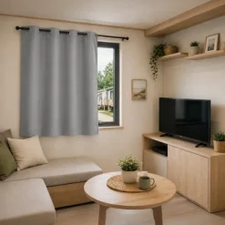 Rideau mobil home 100% occultant fenêtres et baies vitrées