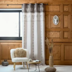 Rideau montagnard déco chalet