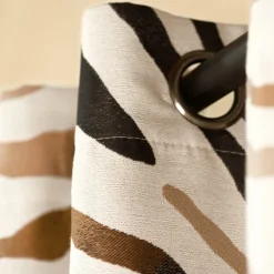 Rideau motif zèbre dégradé