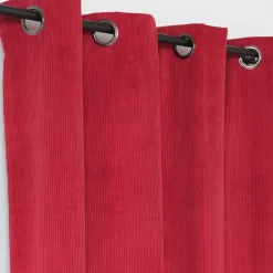 Rideau obscurcissant et isolant en velours côtelé