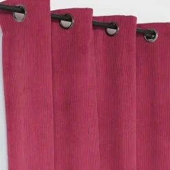 Rideau obscurcissant et isolant en velours côtelé