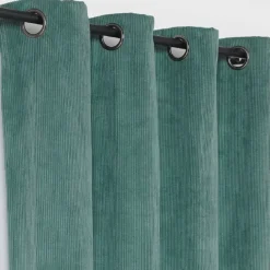 Rideau obscurcissant et isolant en velours côtelé