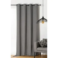 Rideau obscurcissant et isolant à effet tissé
