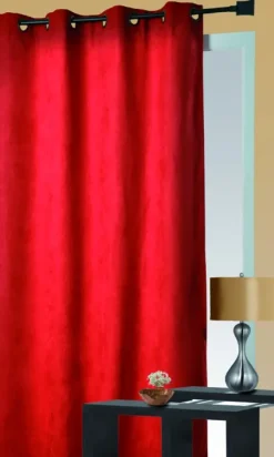 Rideau obscurcissant et isolant aspect velours