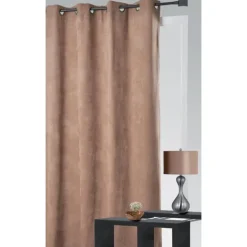 Rideau obscurcissant et isolant aspect velours