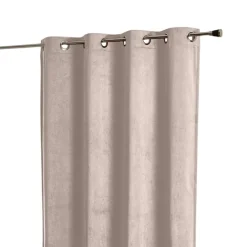 Rideau obscurcissant et isolant aspect velours