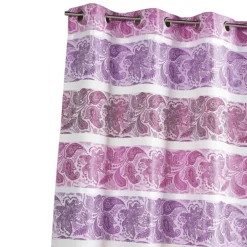 Rideau occultant en jacquard à rayures horizontales