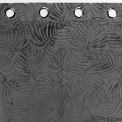 Rideau occultant en velours feuilles de monstera