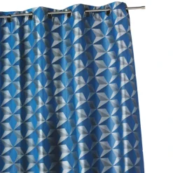 Rideau occultant jacquard à motifs géométriques