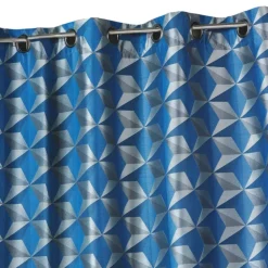 Rideau occultant jacquard à motifs géométriques