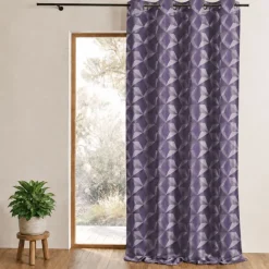Rideau occultant jacquard à motifs géométriques
