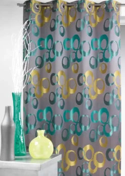 Rideau occultant jacquard à motifs graphiques