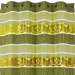 Rideau occultant jacquard à rayures horizontales colorées
