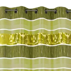Rideau occultant jacquard à rayures horizontales colorées