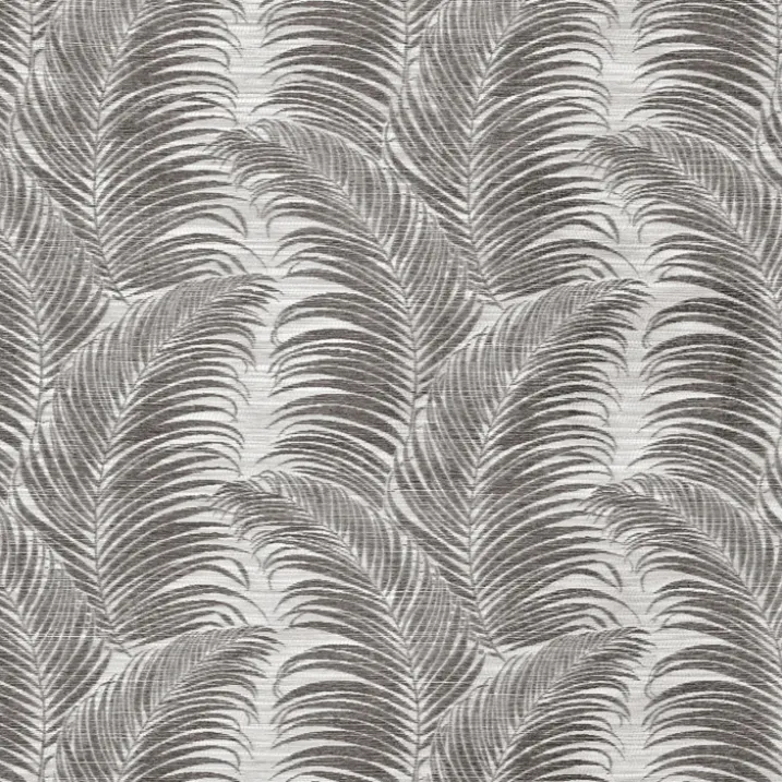 Rideau à oeillets aux motifs palmes