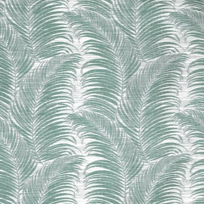 Rideau à oeillets aux motifs palmes
