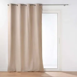 Rideau à oeillets avec doublure amovible