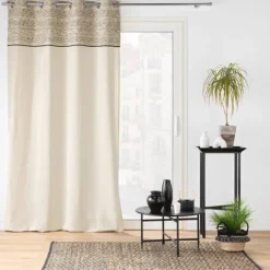 Rideau à Oeillets Camalia Top Jacquard