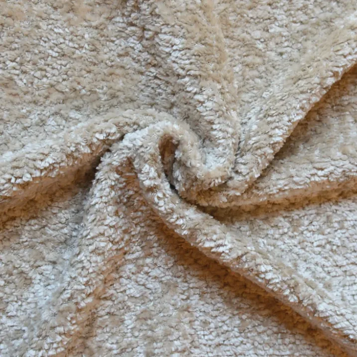 Rideau à oeillets chenille effet peluche