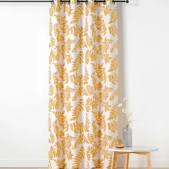 Rideau à Oeillets Feuillage Style Henri Matisse