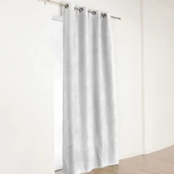 Rideau à Oeillets Isolant et Déperlant Effet Velours