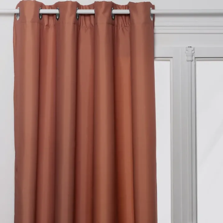 Rideau à oeillets isolant thermique avec doublure polaire