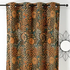 Rideau à Oeillets Motif Cachemire