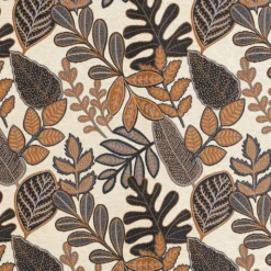 Rideau à Oeillets Motif Végétal Vintage