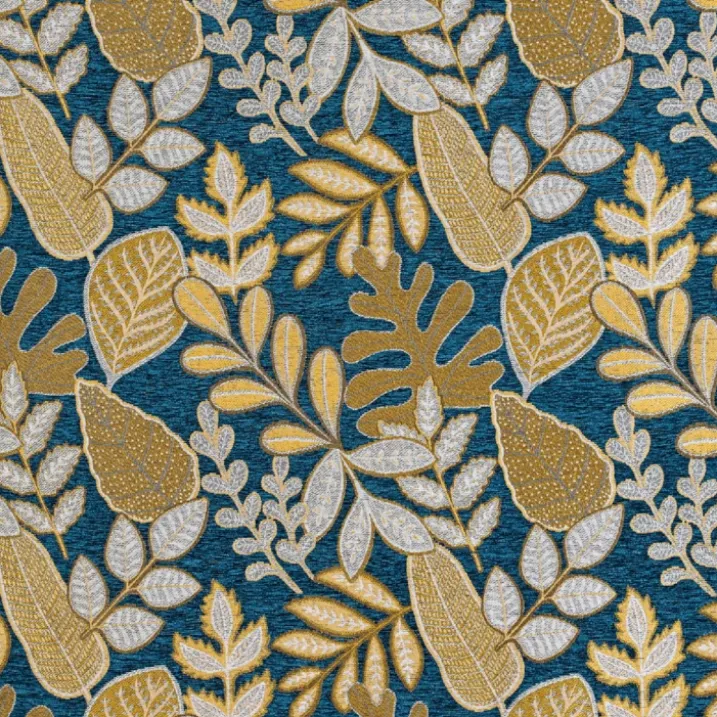 Rideau à Oeillets Motif Végétal Vintage