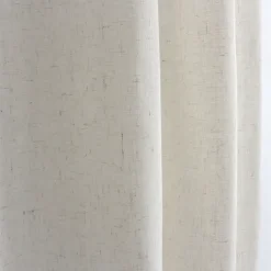 Rideau à oeillets naturel effet lin