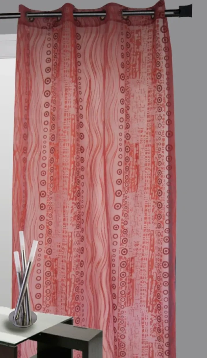 Rideau organza all over motifs fantaisies