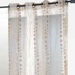 Rideau organza all over motifs fantaisies