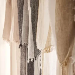 Rideau panneau ajustable en lin TURIN HAOMY