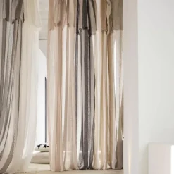 Rideau panneau ajustable en lin TURIN HAOMY