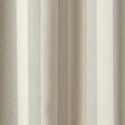 Rideau à rayures verticales en armure satin avec œillets
