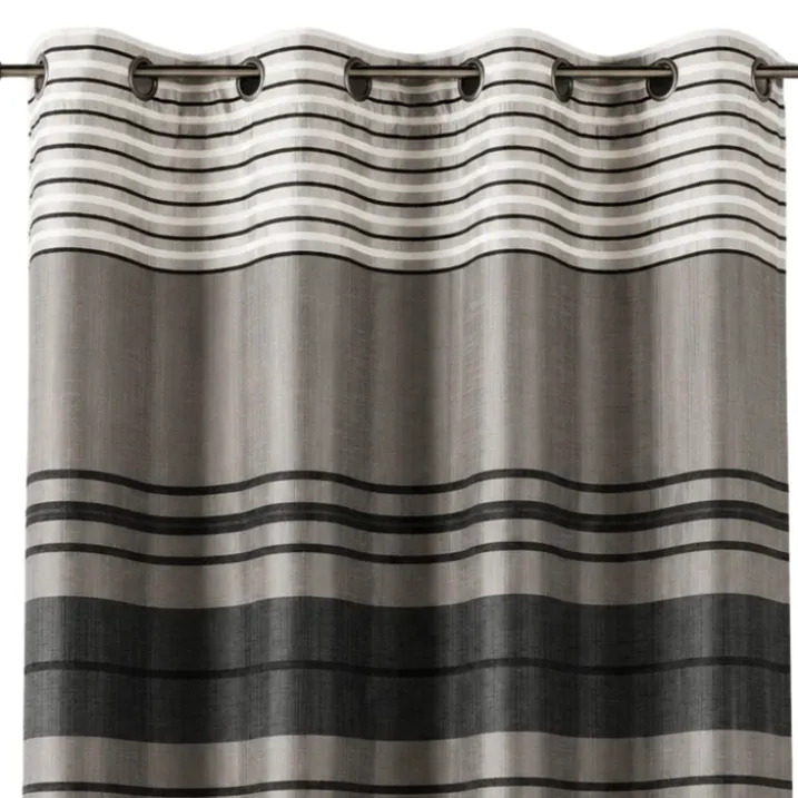 Rideau shantung rayure chenille