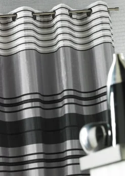 Rideau shantung rayure chenille