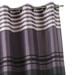 Rideau shantung rayure chenille