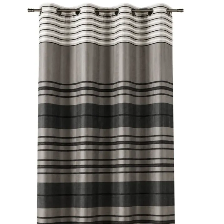 Rideau shantung rayure chenille