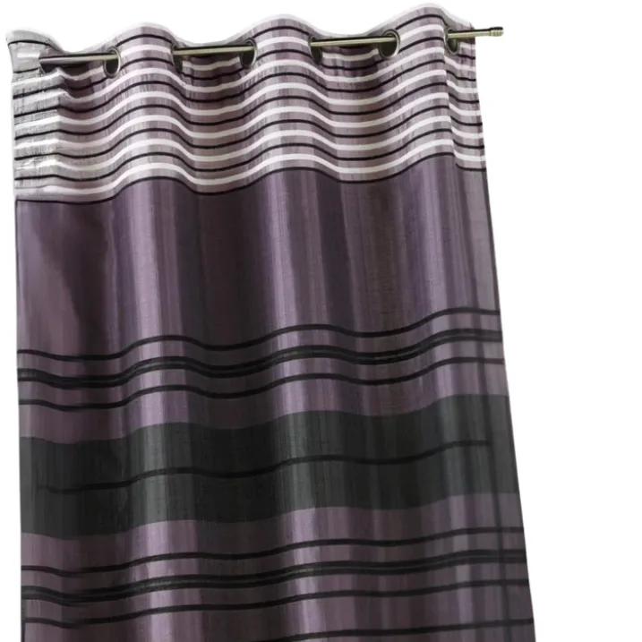 Rideau shantung rayure chenille
