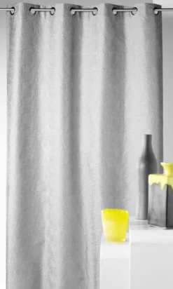 Rideau shantung tout brodé prêt à poser