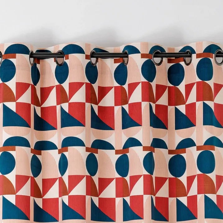 Rideau tamisant au style seventy