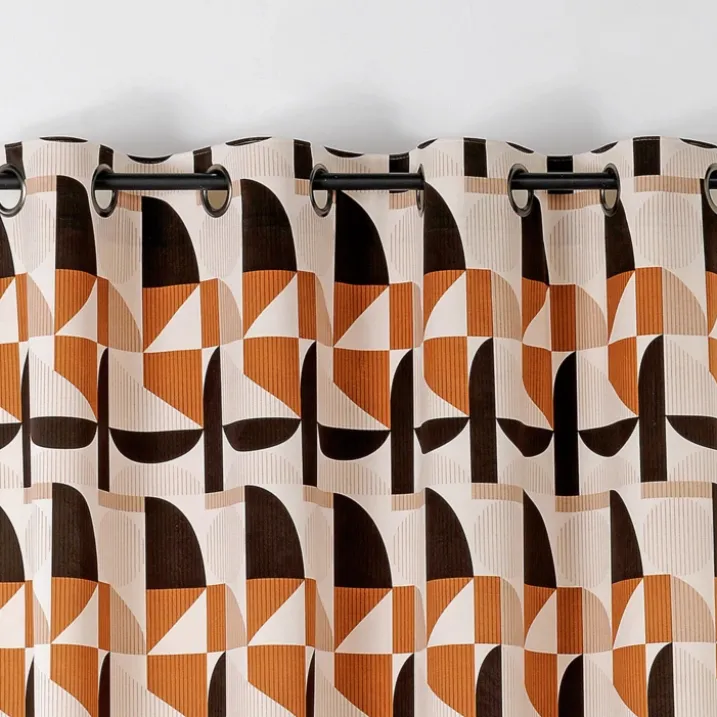 Rideau tamisant au style seventy