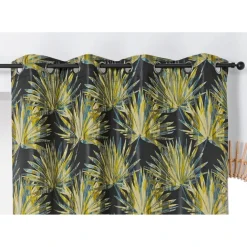Rideau tamisant aux feuilles tropicales