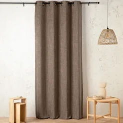 Rideau tamisant effet lin authentique