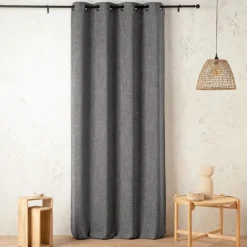 Rideau tamisant effet lin authentique