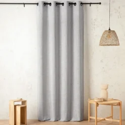 Rideau tamisant effet lin authentique