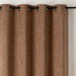Rideau tamisant effet lin authentique