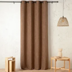 Rideau tamisant effet lin authentique