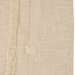 Rideau tamisant en coton tufté à motifs en relief